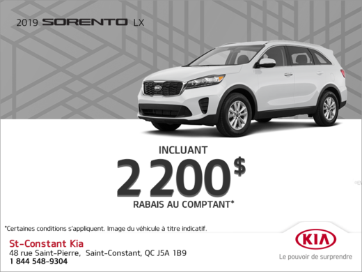 La Kia Sorento 2019!