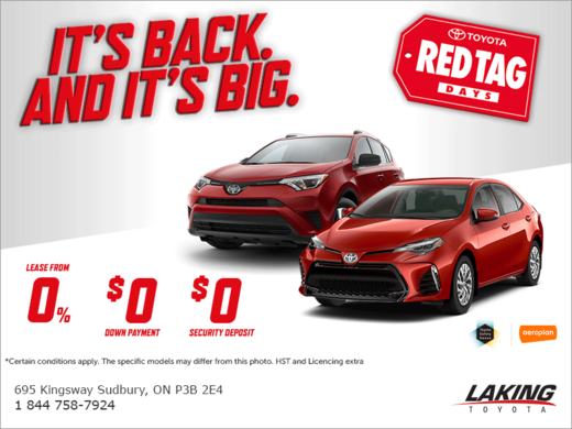 Toyota's Red Tag Days