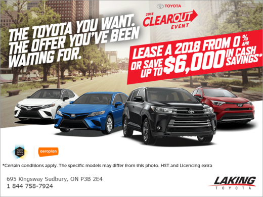 Toyota 2018 monthly event!