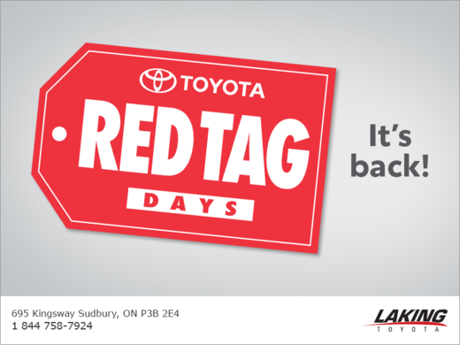 Toyota Red Tag Days!