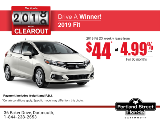 Lease the 2019 Honda Fit!