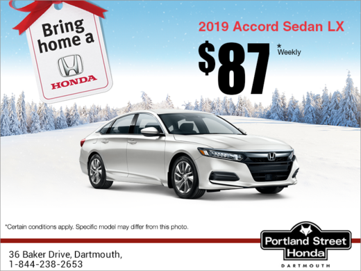 Lease the 2019 Honda Accord Sedan!
