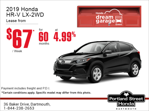 Lease the 2019 Honda HR-V!