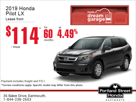Lease the 2019 Honda Pilot!
