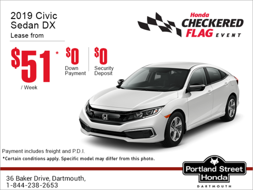 Lease the 2019 Honda Civic Sedan!
