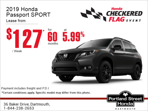 Lease the 2019 Honda Passport!