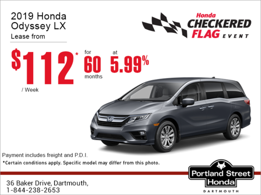 Lease the 2019 Honda Odyssey!
