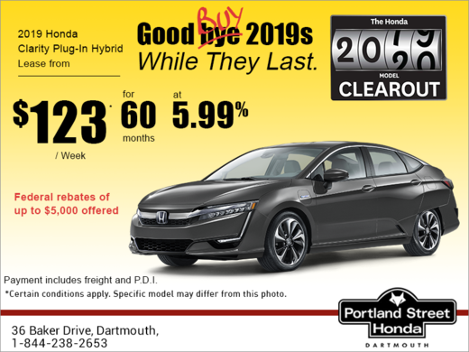 Lease the 2019 Honda Clarity!