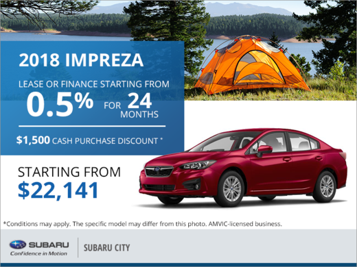 Get the 2018 Subaru Impreza 4-Door Today!