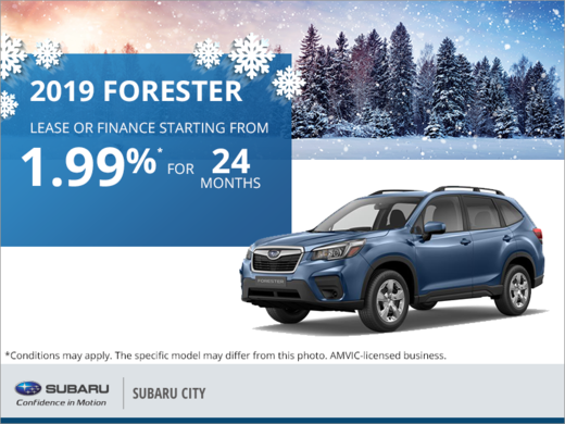 Get the 2019 Subaru Forester Today!