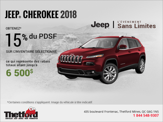 Conduisez un Jeep Cherokee 2018