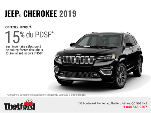Conduisez un Jeep Cherokee 2019!