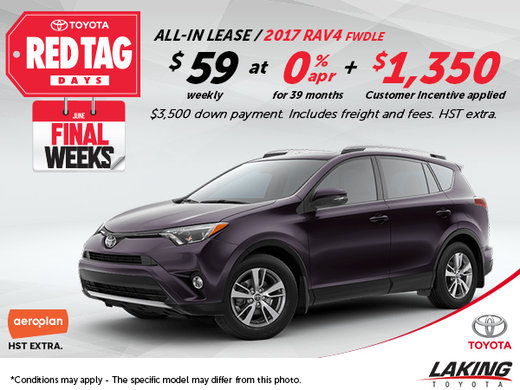 Save Big on the All-New 2017 Toyota RAV4
