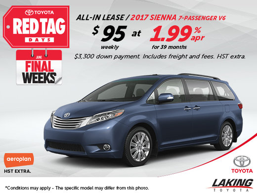 Save Big on the All-New 2017 Toyota Sienna