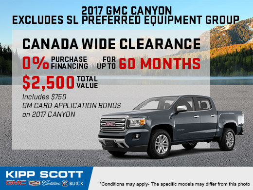 Save Big on the New 2017 GMC Canyon!
