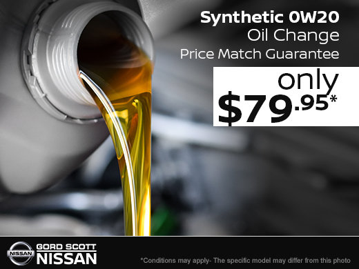 Synthetic Oil Change for only $79.95!