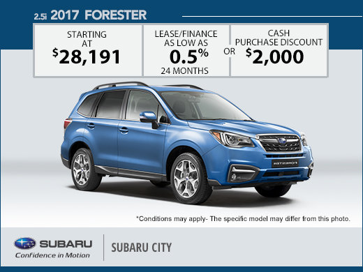 Save Big on the 2017 Subaru Forester
