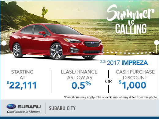 Huge Savings on the 2017 Impreza