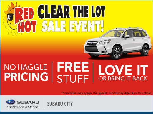 Red Hot Clear the Lot Event!