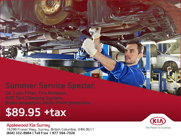 Take Advantage of Our Summer Service Special!