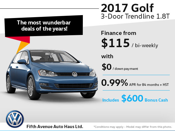 Drive home the 2017 Volkswagen Golf