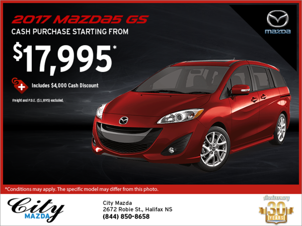 Save on the 2017 Mazda5!