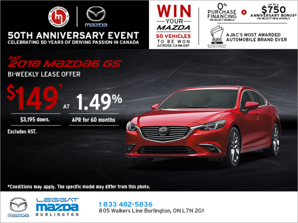 Get the 2018 Mazda6!