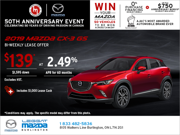 Get the 2019 Mazda CX-3 Today!