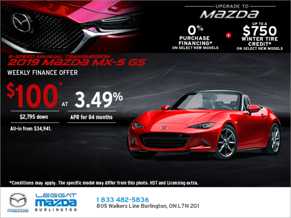 Get the 2019 Mazda MX-5 Today!