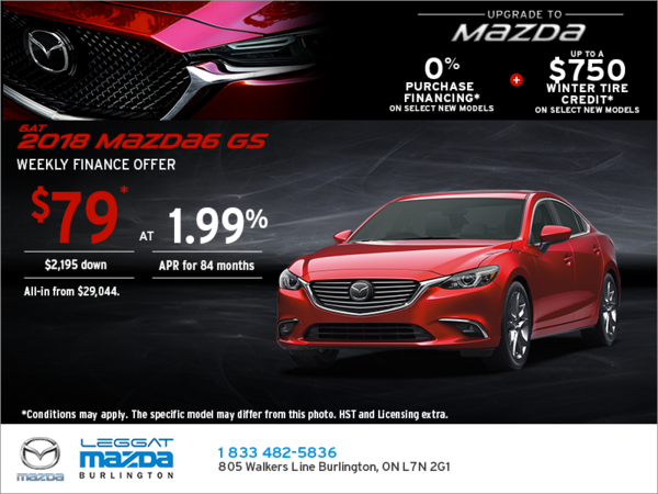 Get the 2018 Mazda6 Today!