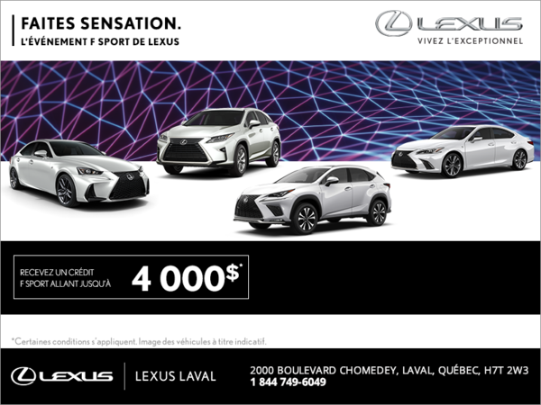 Faites sensation. L'événement F Sport de Lexus