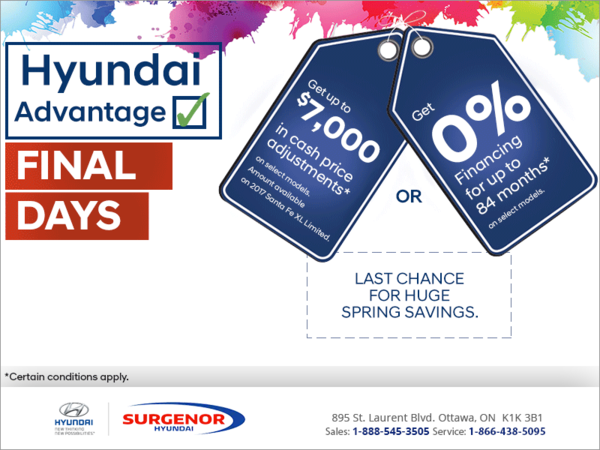Hyundai Advantage Event - Final Days!