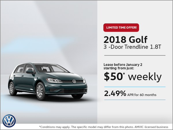 Get the 2018 Golf 3-Door!
