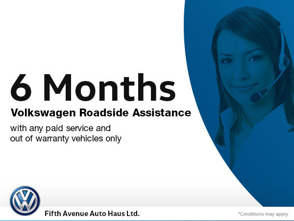 6 Months' Roadside Service with Any Paid Service