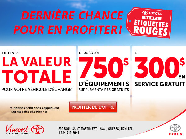 Promotion Juin étiquettes rouges