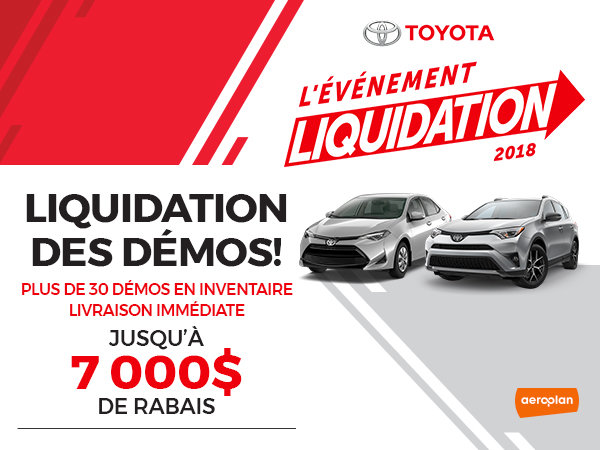 LIQUIDATION DES DÉMOS!
