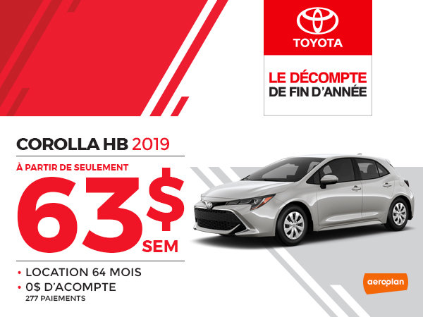 COROLLA HB 2019