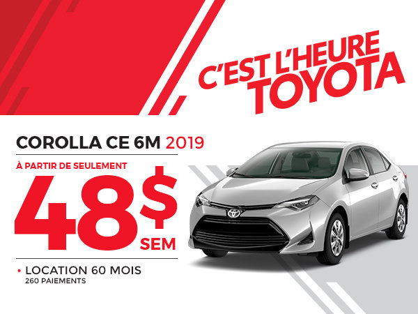 COROLLA CE 6M 2019