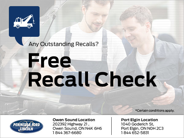 Get a Free Recall Check