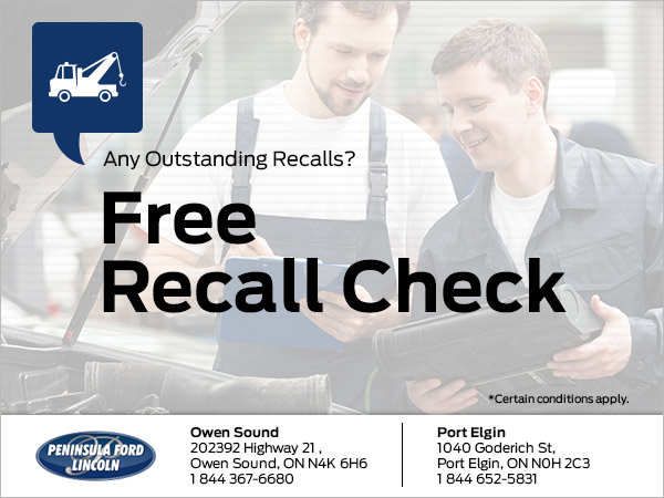 Get a Free Recall Check