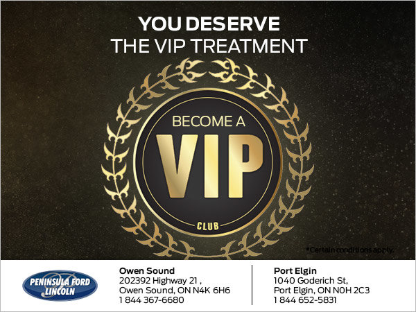 Become a VIP at Peninsula Ford Lincoln