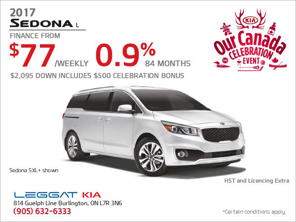 Save on the 2017 Kia Sedona