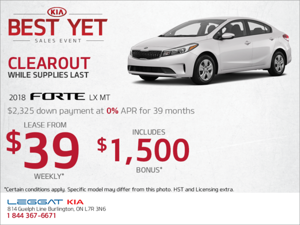 Lease the 2018 Kia Forte!