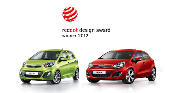 La Kia Rio et l'européenne Picanto de Kia reçoivent le prix du design Red Dot 2012