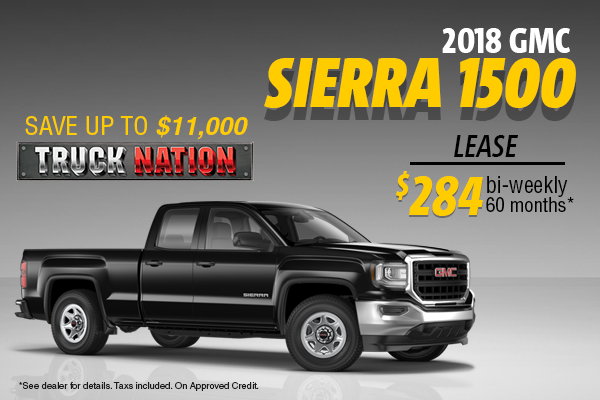 Lease the 2018 GMC Sierra 1500