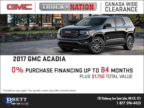 Get the 2017 GMC Acadia Today!