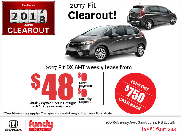 Save on the 2017 Honda Fit!