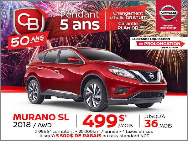 MURANO SL 2018 AWD