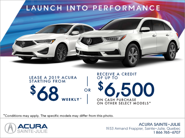 The Acura Launch Into Performance Sale