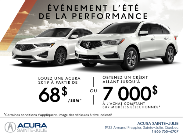 Événement l'été de la performance d'Acura